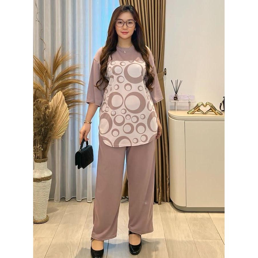 Setelan Wanita LD120 Oneset Pakaian Wanita Fashion Muslim SR5972