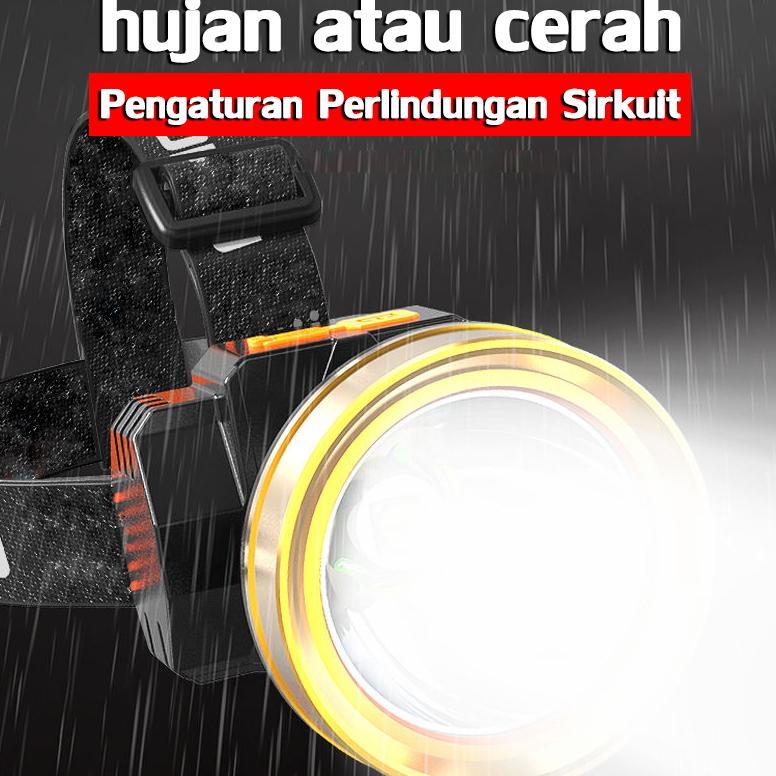 Paling Laris Cod Senter Kepala 85W 3000 Mah Super Terang Bisa Charge Terang Baterai Lithium Headlamp