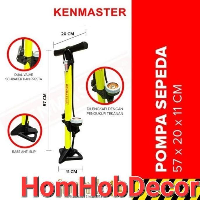 Pompa Sepeda + Meteran Kenmaster