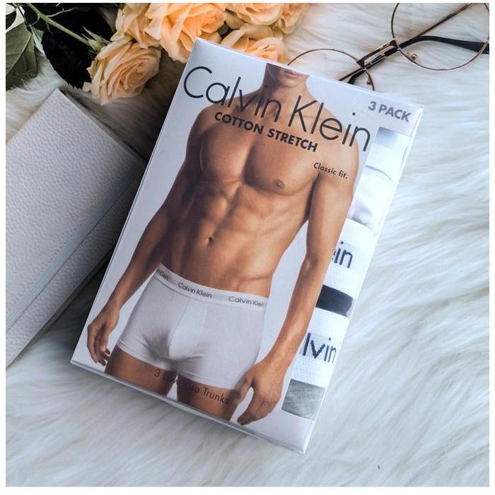Calvin Klein Men'S Cotton Boxer Briefs - Breathable Comfortable Underwear 3-Pack Gift Set