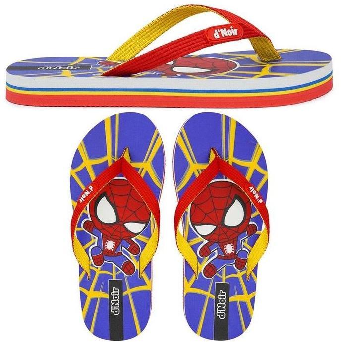 Sptkrn- Dnoir Sandal Jepit Anak Laki Laki Spiderman Size 25 - 36 Fashion