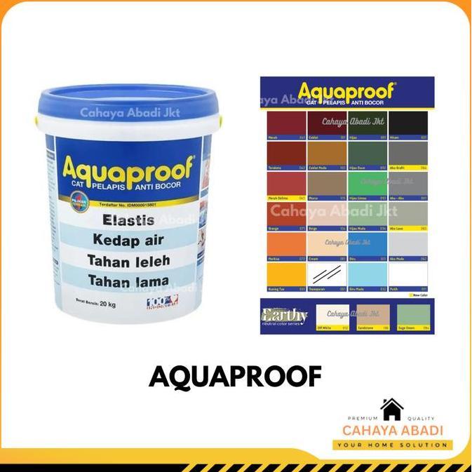 Wutwut- Aquaproof Cat Pelapis Anti Bocor 4Kg Kedap Air Tahan Lama & Elastis Untuk Bubungan Atap Dind