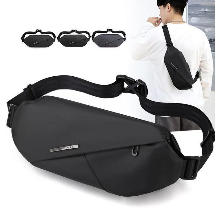 Bag- Tas Waist Bag Selempang Pinggang Dada Crossbody Haoshuai Waterproof