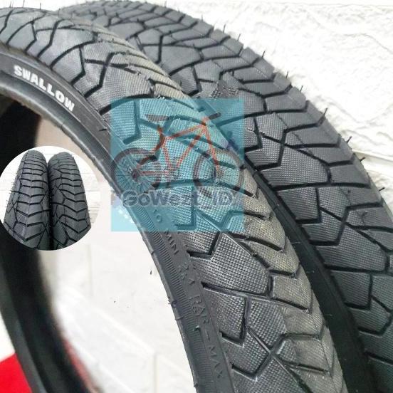 Ban Luar Sepeda Ukuran 20 X 1.90 1.95 Swallow Lizard Anak Lipat Bmx