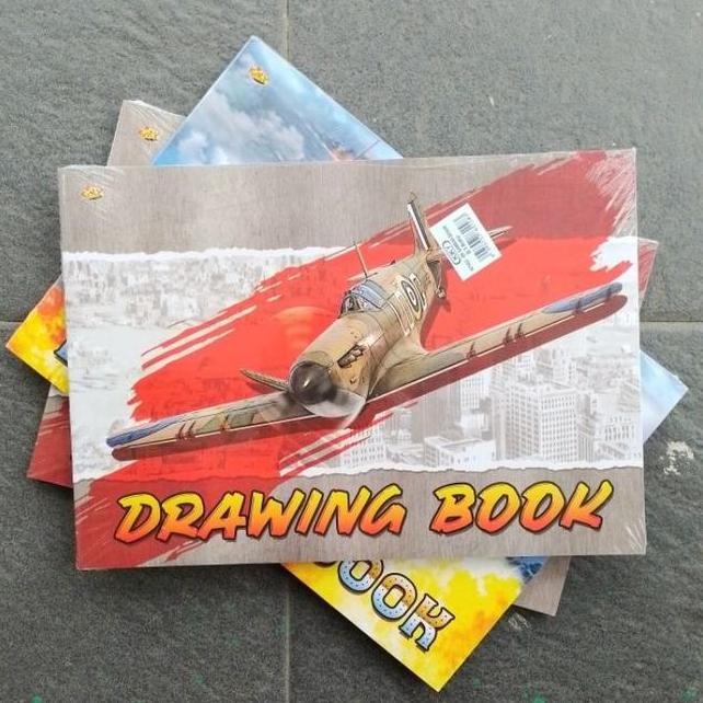Kiky Buku Gambar Besar A2 10 Lembar Kertas Tebal 27X38 Cm Paket 5 Buku Untuk Seni Mewarnai