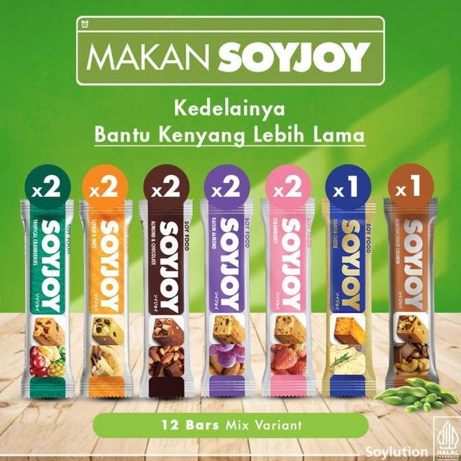 SOYJOY Snack Bar Kedelai All Variant - 12 Bar