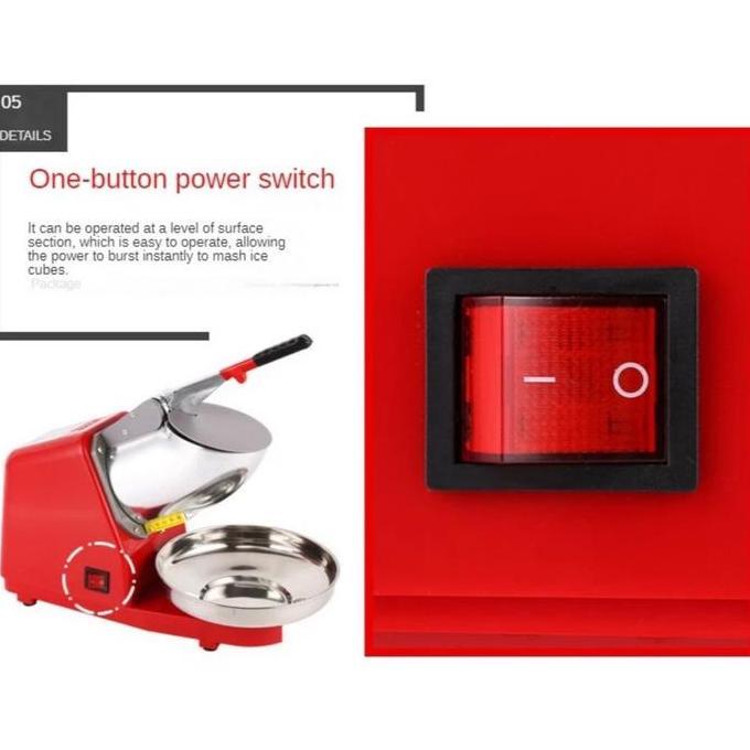 Kit- Mesin Es Serut Dua Mata Pisau Ice Crusher Penghancur Es Batu / Penghancur Es Batu Otomatis