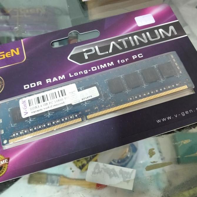 Ram Ecc V-Gen DDR3 4GB Pc 10600