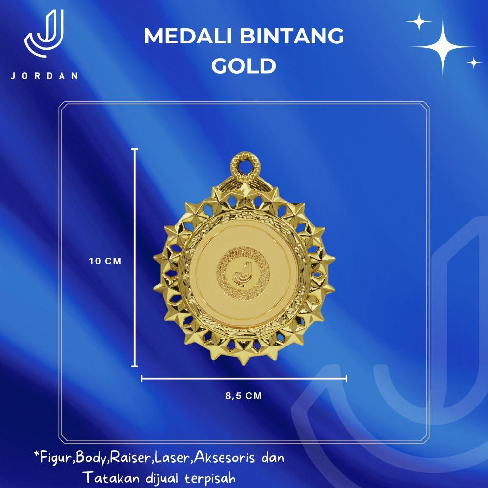 Medali, Piagam, Mendali Piala, Medali olahraga, Medali Bintang (12 pcs)