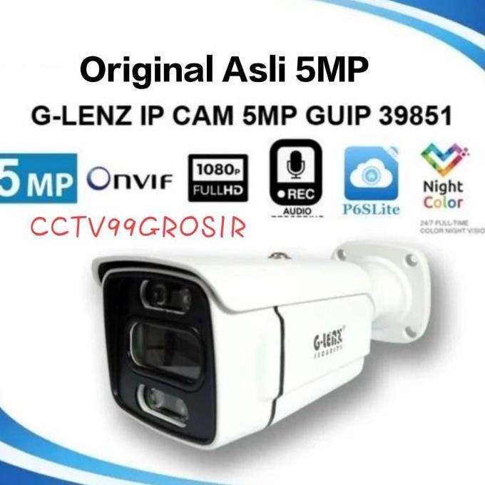 TERBARU - IP Cam Camera Outdoor 5mp Glenz ColorVu IP Camera IPCAM NVR Audio