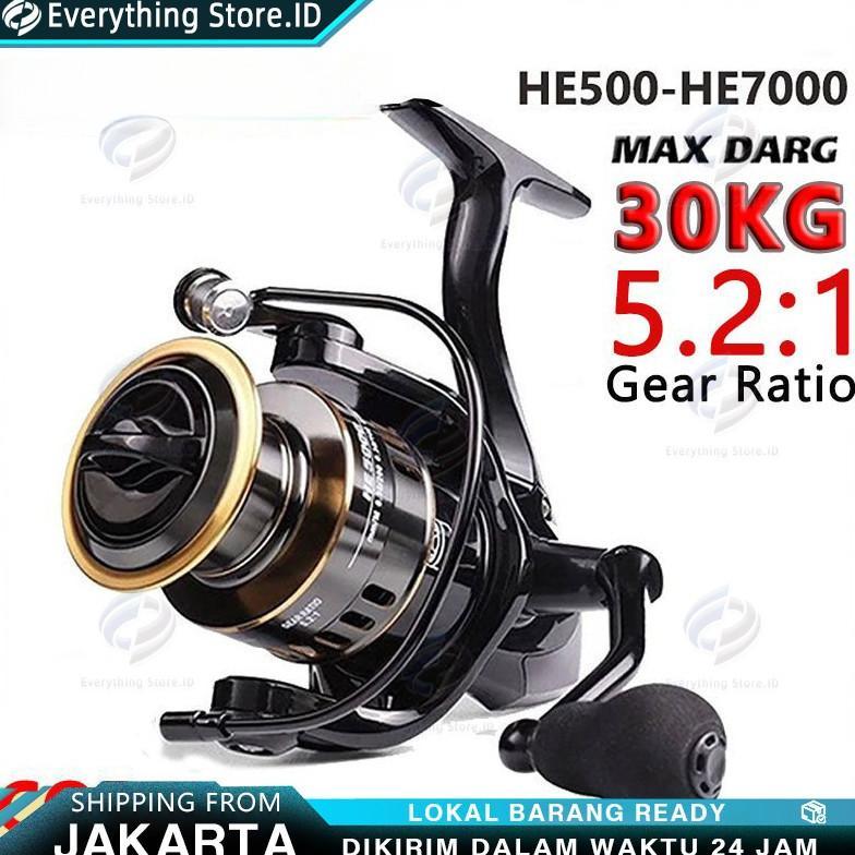 New Product Coralov Reel Pancing Tahan Air 27Kg He500-7000/ Reel Pancing Murah Kuat Power Handle/ Re