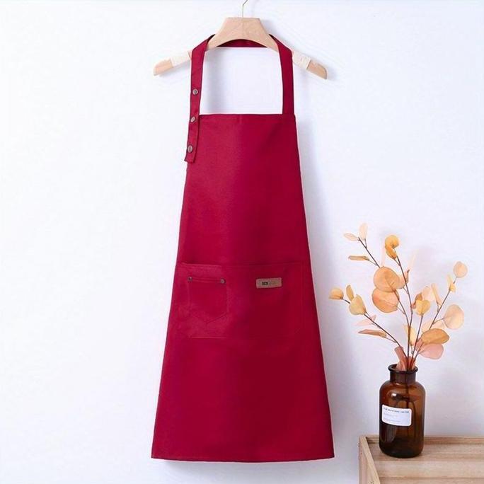 HOT DEALS Apron Masak Dapur Tahan Air Korea Style Celemek Barista Bartender Waiter Pelayan Cafe Barb