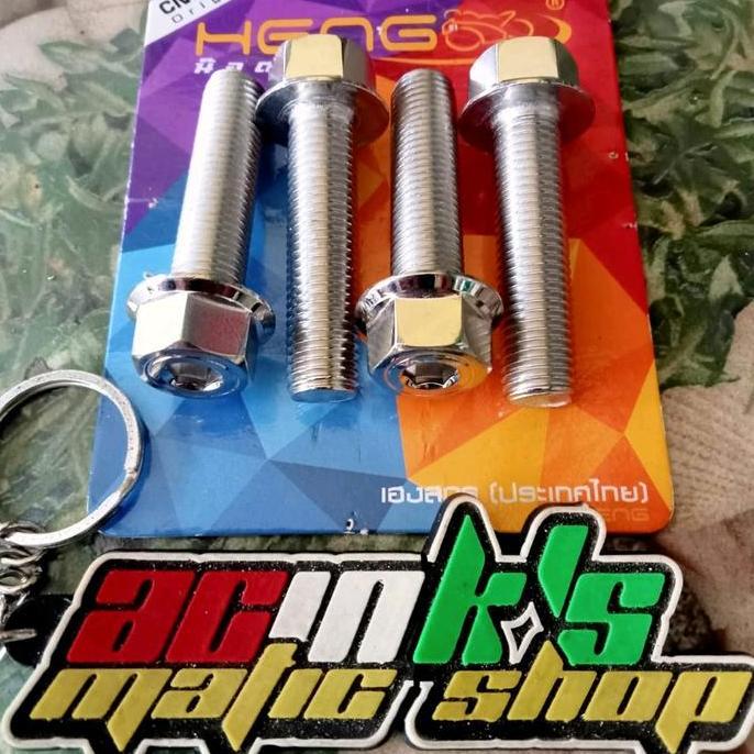 Baut Knalpot Beat Scoopy Stainless 2Kunci Heng Original (2Baut)