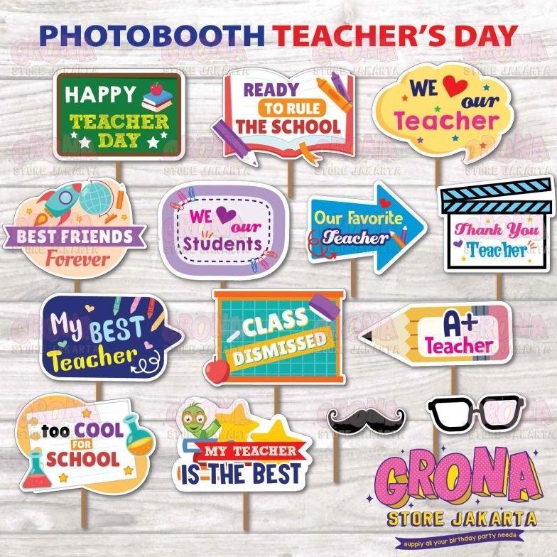 ACCPhotoboothTeacher Day /AksesorisFoto Hari Guru/ PhotoProps Hari guru