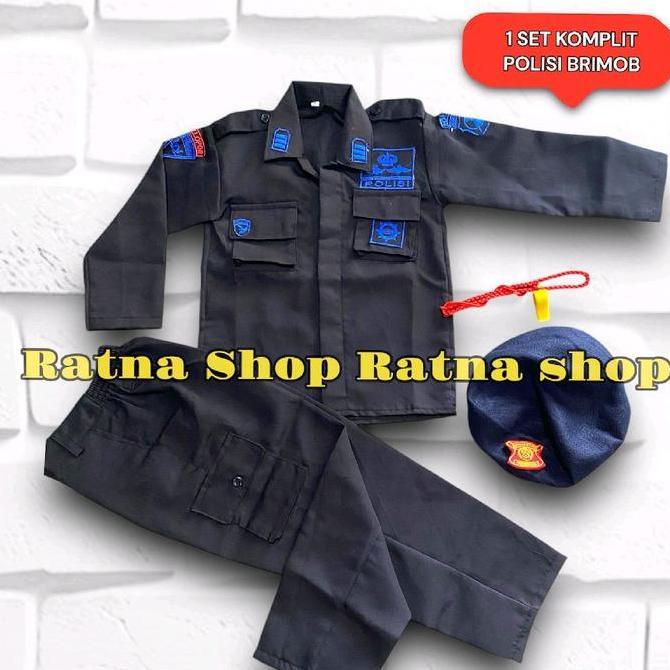 ASLI Baju Brimob anak kecil / Kostum Brimob anak PAUD, TK,  SD Fashion READY STOCK