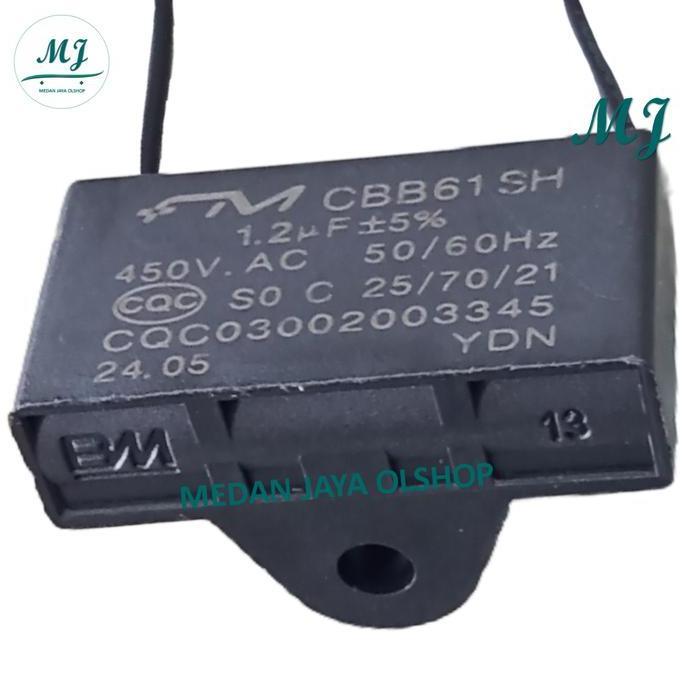 Kapasitor Kipas Angin BM CBB61 SH 1,2uf 450v Sanex DLL - Komponen Elektronik TERBATAS
