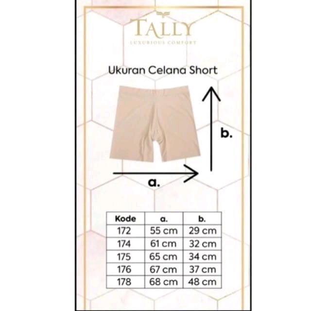 (Best Saller) Celana Pendek / Daleman Tally Seamless 176 Bestseller