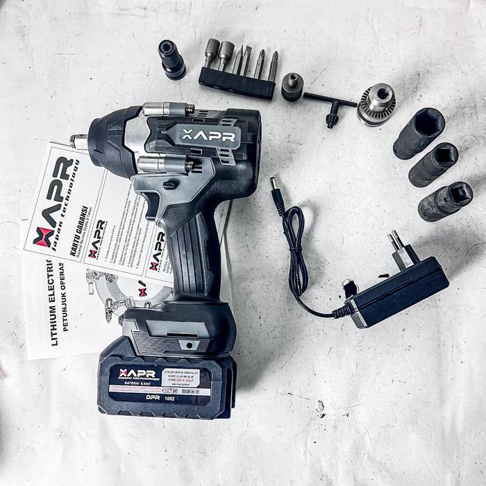 APR RAJA BOR IMPACT WRENCH JUMBO 1/2INCH 1800NM AP78+ PLUS BATERAIUPGRADE10CELL GARANSI RESMI drill 