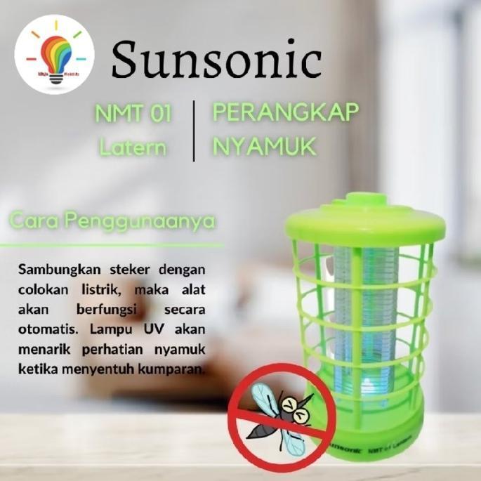 Perangkap Nyamuk Sunsonic NMT 01 Lantren Bebas Kimia Asap Bau Lampu Ny