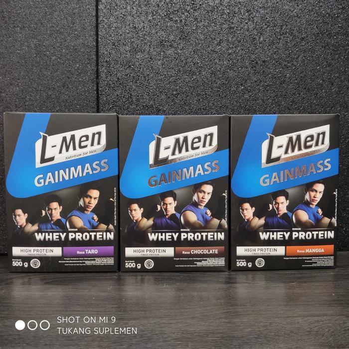 L-Men L Men Gainmass Gain Mass Chocolate Mangga Taro 500gr 500 gr gram