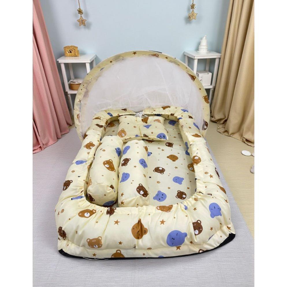 Kasur Bayi Serut Kelambu Lepas Pasang