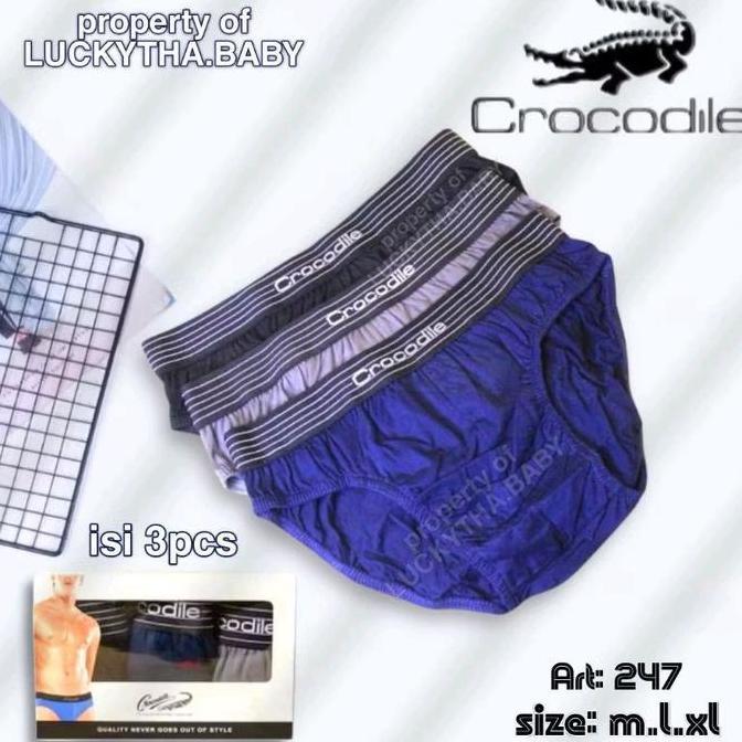 Promo Terlaris  Celana Crocodile 521-247 / celana dalam pria crocodile karet boxer / cd Crocodile 24