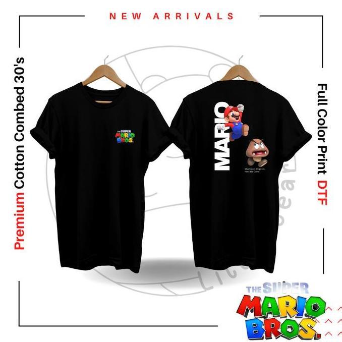 BAJU MARIO BROSS CARTOON,KAOS MARIO BROSS TYPE 20