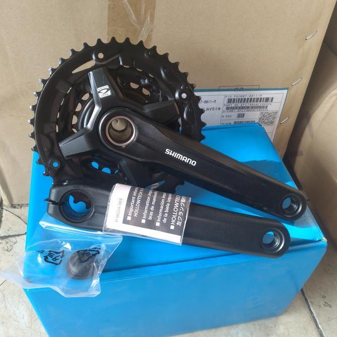Gir Crankset Crank Set Shimano Altus Mt210 Hollowtech 2 Ht2 40T 30T 22T 3 Speed Triple Sepeda Mtb