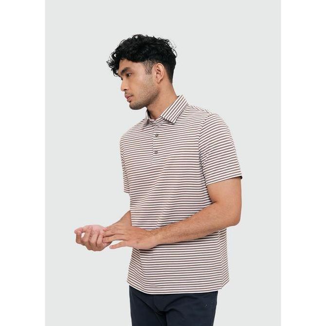 MOC Kaos Polo Lengan Pendek CLAUDE - BROWN