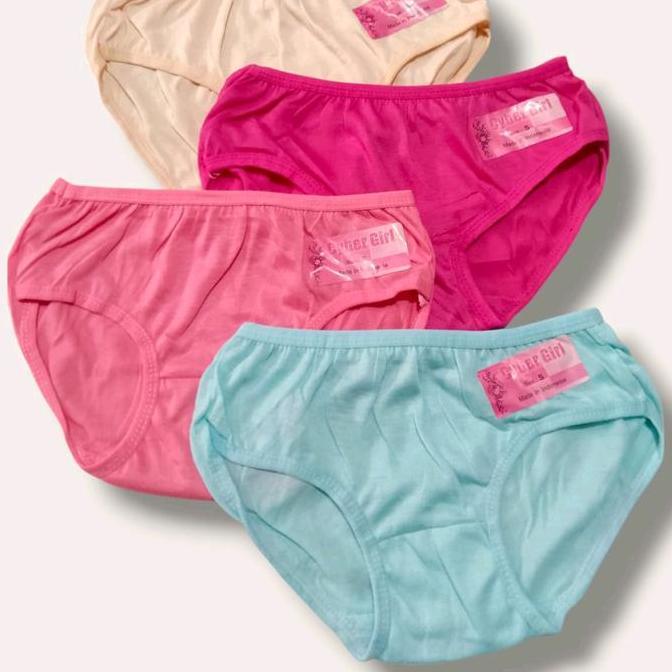 Promo 12 & 6 Pcs celana dalam wanita CD anak cewek tanggung  sekolah Harga promo bahan halus aize Di