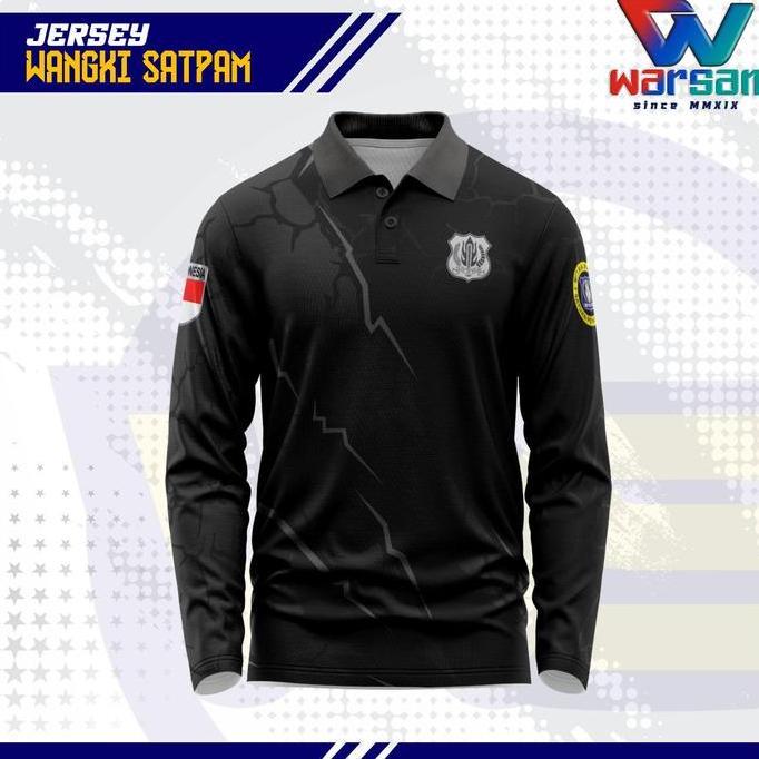 JERSEY WANGKI SATPAM FULL PRINTING / KAOS POLO SATUAN PENGAMANAN  / WANGKI SATPAM DRYFIT