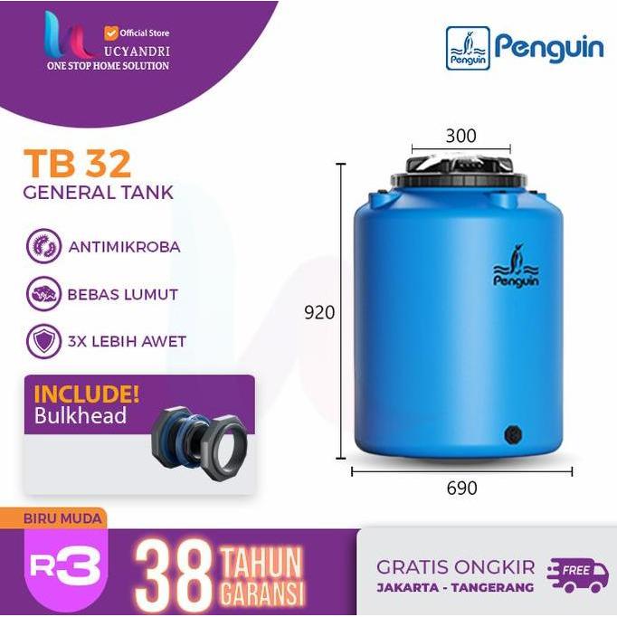 Grosir Tangki Air, Toren Air, Tandon Air Penguin Tb 32 Tanki Pinguin