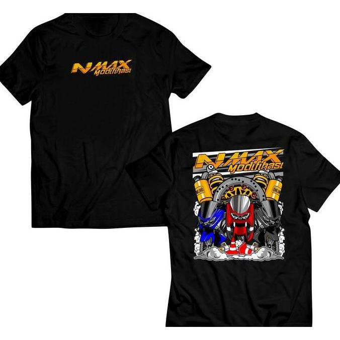 kaos baju nmax old modifikasi Katun Combed Lembut Nyaman