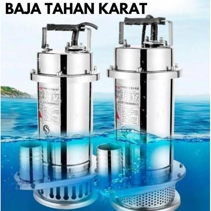 Grosir Maxpump Pompa Celup Air Kotor & Bersih Full Stainless Steel 2Hp 2 Inch 1.5Kw Anti Karat Tahan