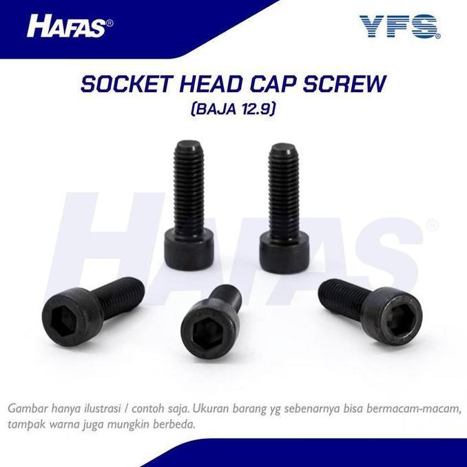 TERBARU - Socket Cap Screw M8 x 30 - P1.25 (Baut L 12.9) - 1 BOX (150 pcs)