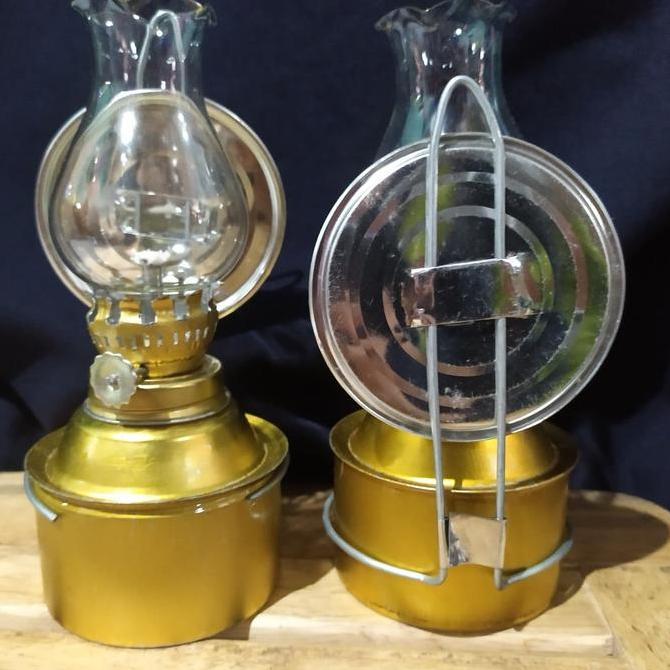 lampu teplok kaca - lampu sumbu minyak tanah - lampu jaman old