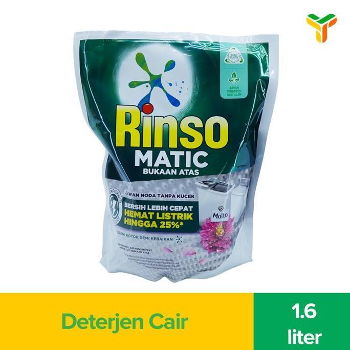 Rinso Matic Deterjen Cair Bukaan Atas 1.6 Liter