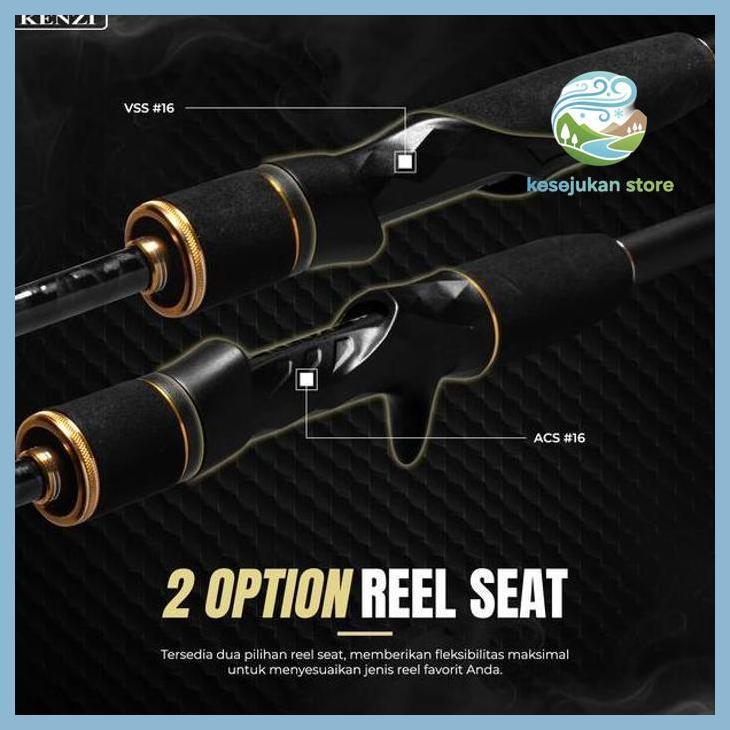 (PANCING) JORAN KENZI SEAGLE 702 ULTRALIGHT SPINNING BAITCASTING 210CM SOLID CARBON FUJI GUIDES 2-6L