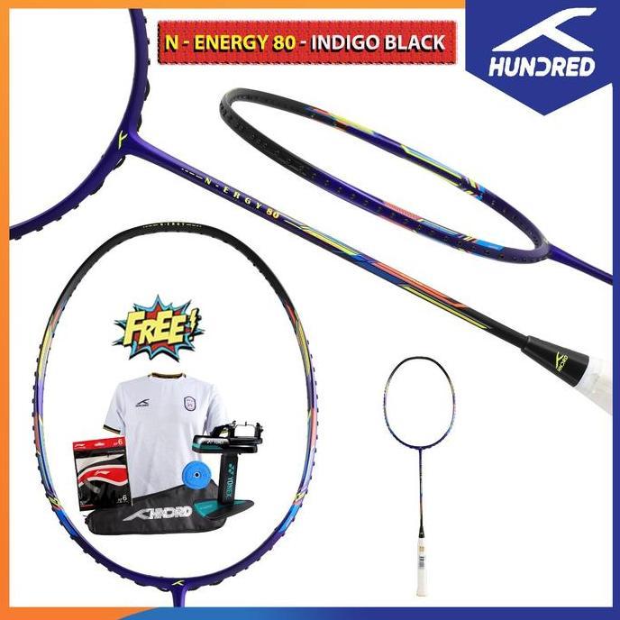 HUNDRED RAKET N-ERGY 80 RAKET BADMINTON ORIGINAL