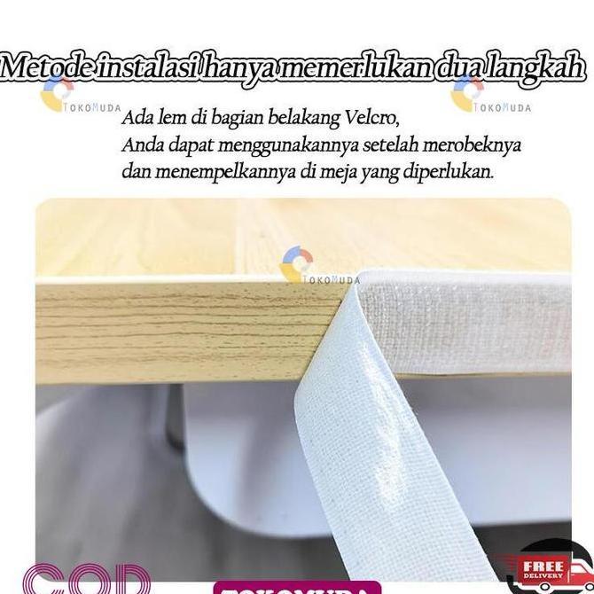 Tokomuda Tirai Penutup Lemari Self Adhesive Anti Air Tanpa Paku Tirai penutup kolong dapur Promo