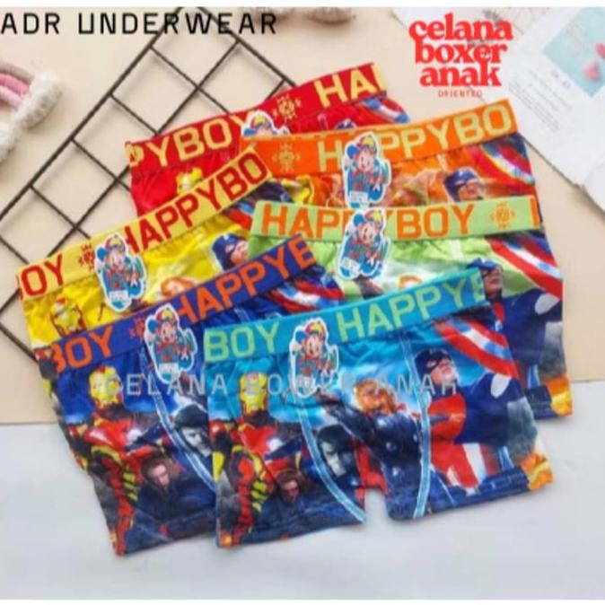 12 PCS ( SATU LUSIN ) CELANA DALAM BOXER ANAK LAKI -LAKI || CELANA DALAM BOXER ANAK LUSINAN || CELAN