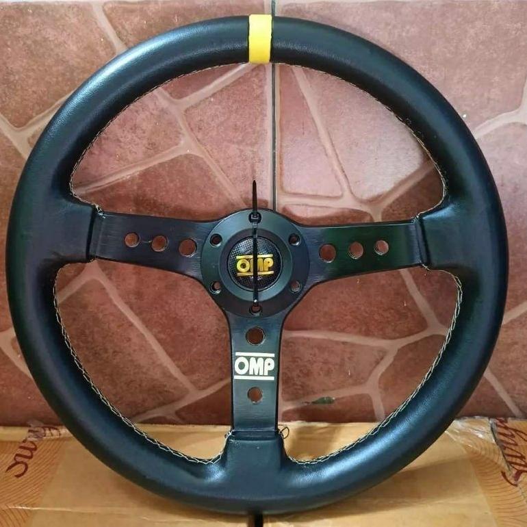 stir steer Setir Racing Mobil OMP 14 inch hitam universal