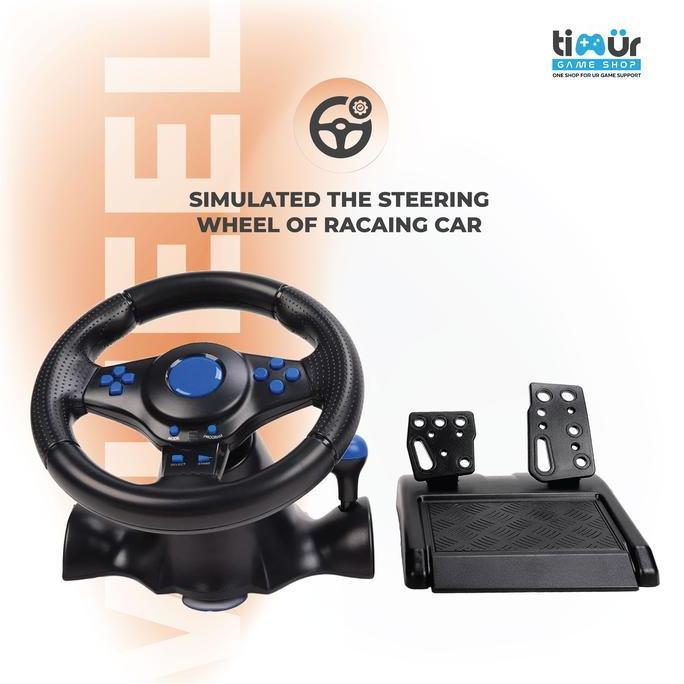 STEERING WHEEL - STIR SETIR GT-V7 STEERING WHEEL RACING P3 P4 ANDROID PC XB