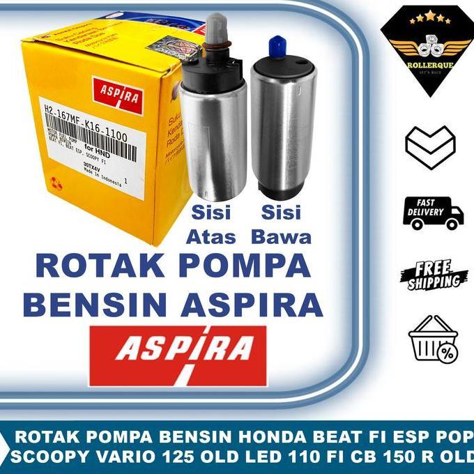 Promo Rotak Fuel Pump Pompa Bensin Honda Beat Vario Scoopy CB150R Fi eSP POP Old New 110 125 Aspira 