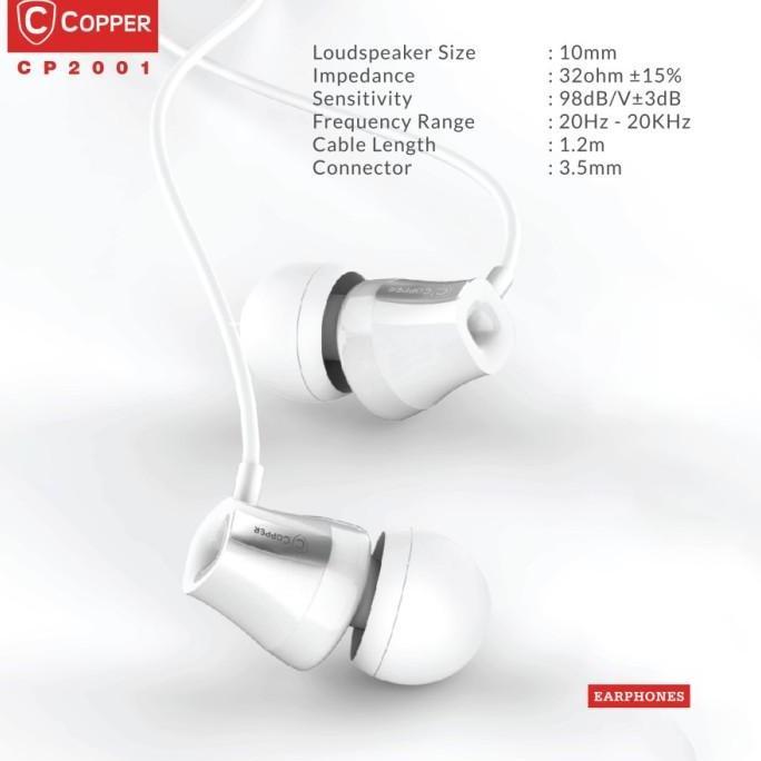 COPPER HEAVY BASS CP2001 Series Earphone / Headset / Handsfree
