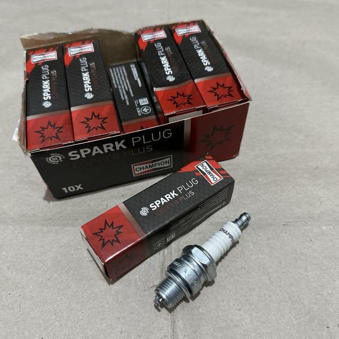 Promo Busi kepala pendek original champion untuk vespa smallframe Diskon