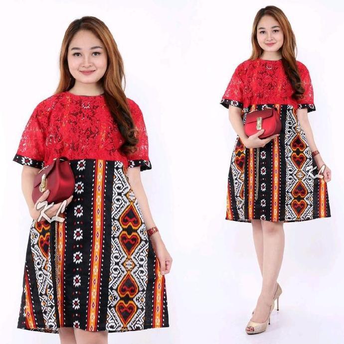 Couple Dres Kemeja Natal Dres Kapelan Keluarga Hem Katun Batik  Sarimbit  Pasangan Baju Wanita Serag