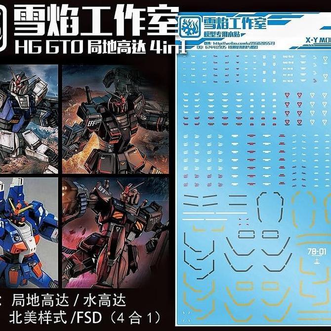 HG Gundam Local Type / Gundam Marine Type / Gundam FSD WATER DECAL