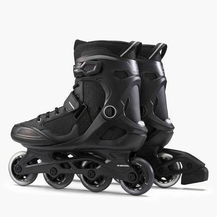 INLINE FIT 100 OXELO Sepatu Roda Fitness Fit100 - Abu-abu INLINE SKATE Terlaris