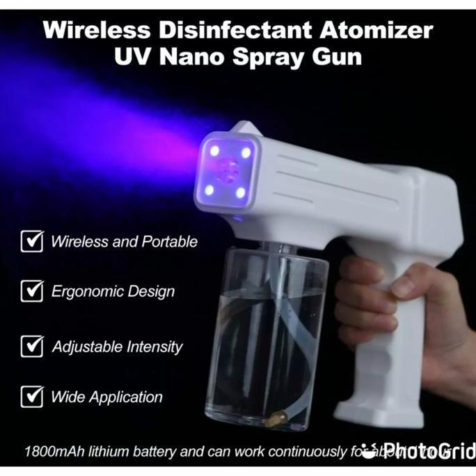 Alat Mesin Spray Disinfectant Portable|Fogging Gun Wireless Nano Spray